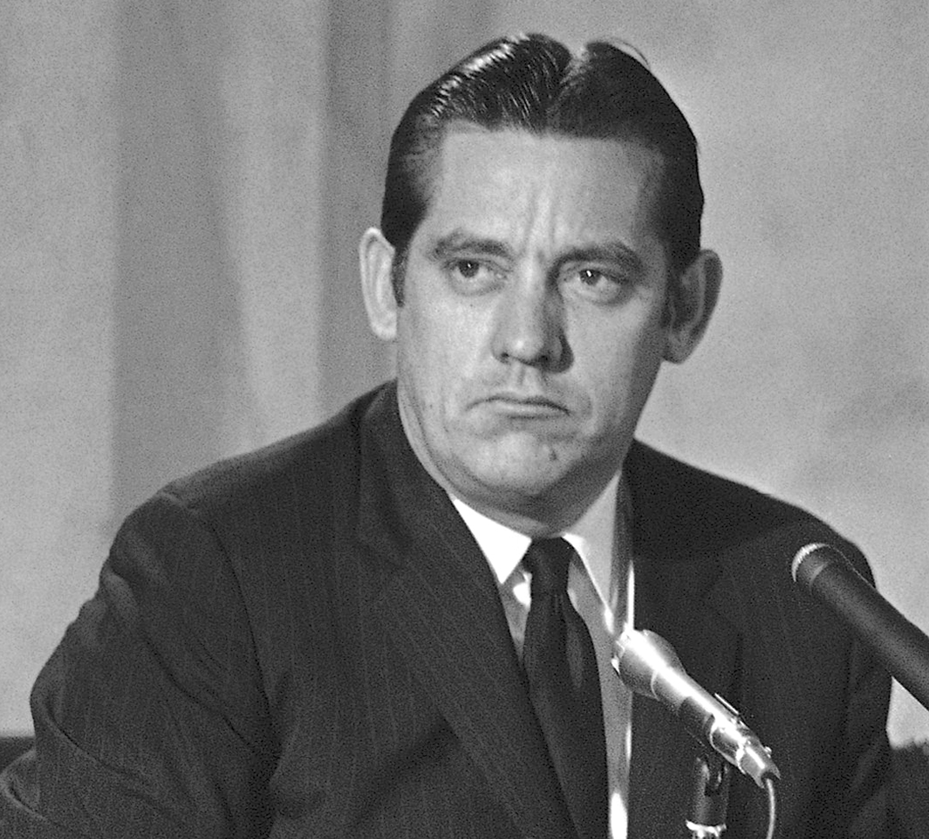 FILE - Sen. Fred Harris of Oklahoma at a Democratic party commission meeting on March 1, 1969, in Washington. (AP Photo, File)