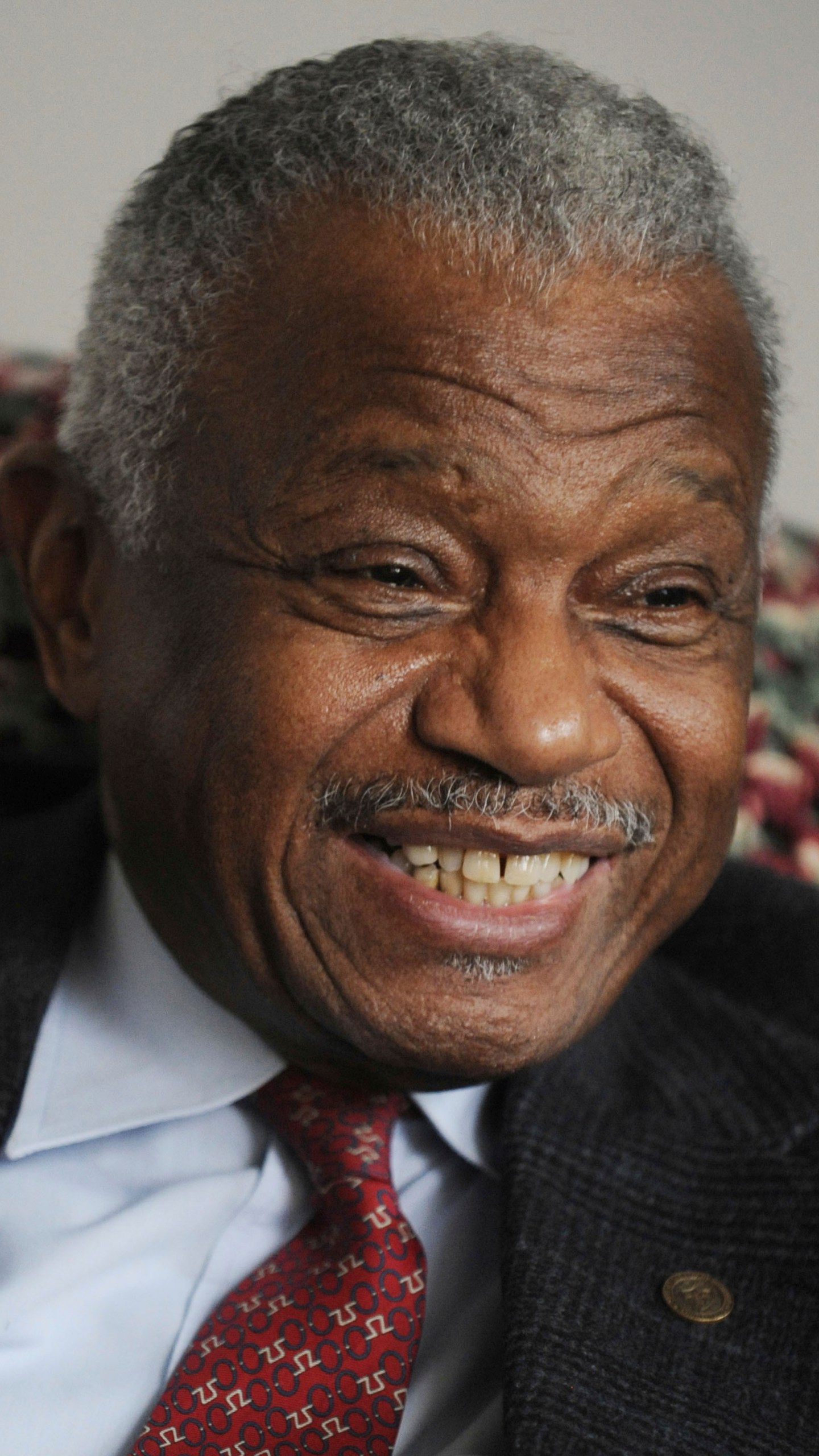 FILE - Former Hartford Mayor Thirman Milner is interviewed by the Associated Press at his home in Hartford, Conn., on Jan. 27, 2010. (AP Photo/Jessica Hill, File)