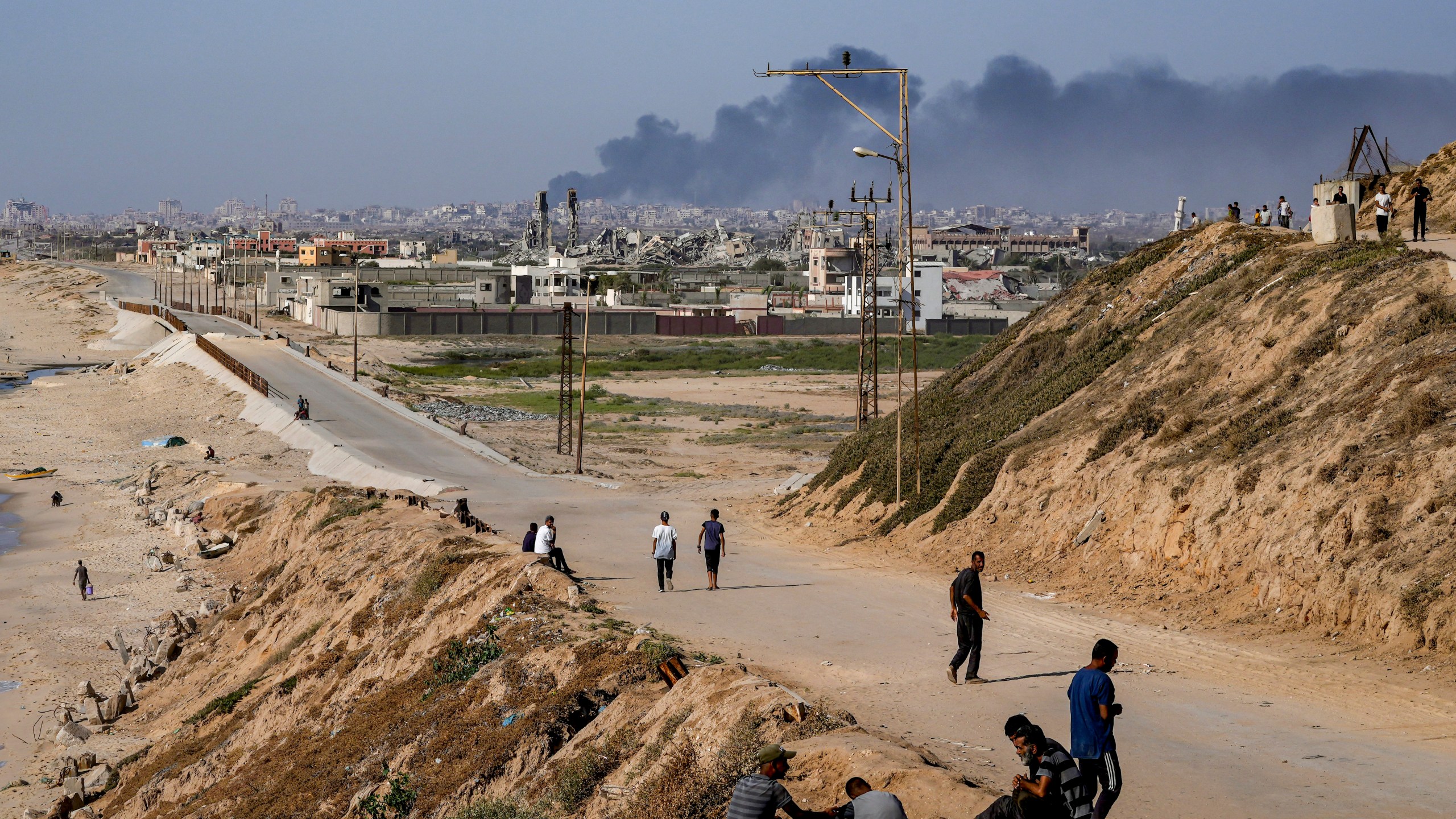 FILE - Smoke rises after an Israeli airstrike in the central Gaza Strip, July 10, 2024. (AP Photo/Abdel Kareem Hana, File)