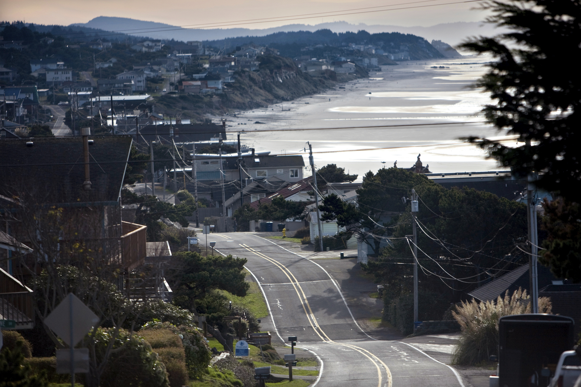 FILE - This Dec. 17, 2008 file photo shows Lincoln City, Ore. (Faith Cathcart/The Oregonian via AP)