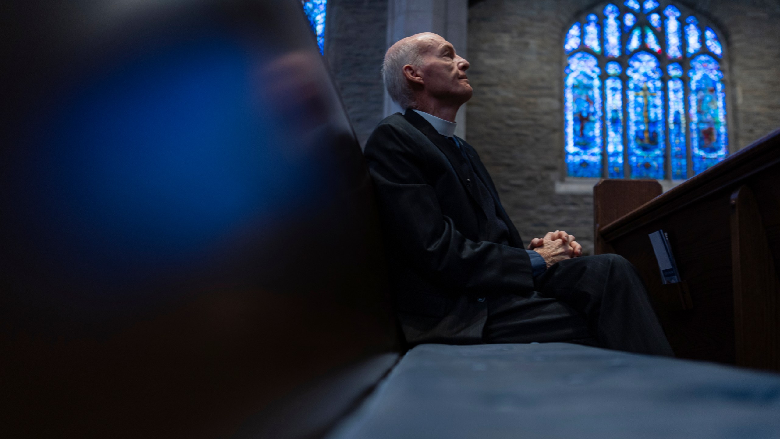 The Rev. Dr. Gregory Knox Jones pauses during an interview with the Associated Press at Westminster Presbyterian Church in Wilmington, Del., Wednesday, Dec. 18, 2024. (AP Photo/Carolyn Kaster)