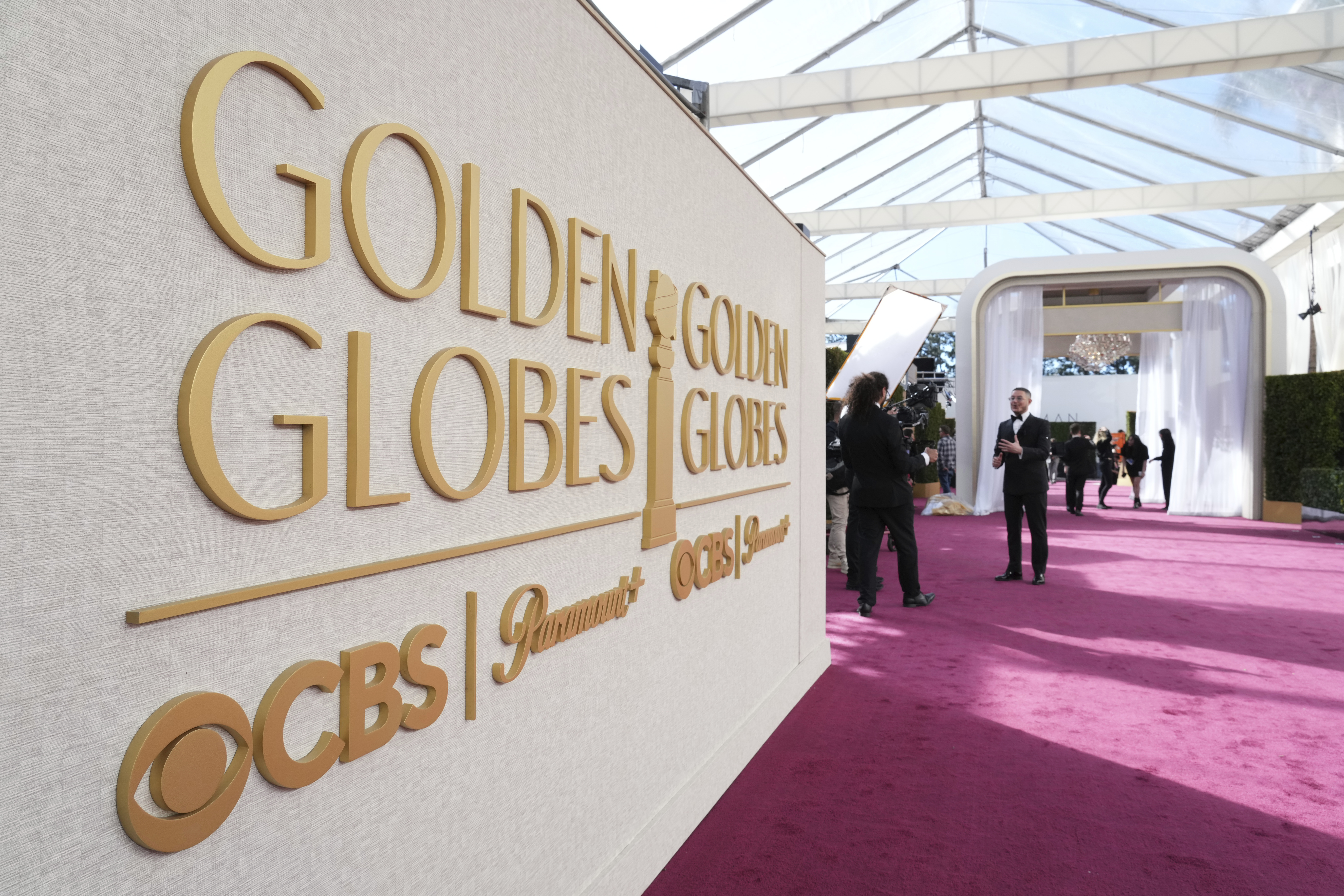 A general view of atmosphere at the 82nd Golden Globes on Sunday, Jan. 5, 2025, at the Beverly Hilton in Beverly Hills, Calif. (Photo by Jordan Strauss/Invision/AP)