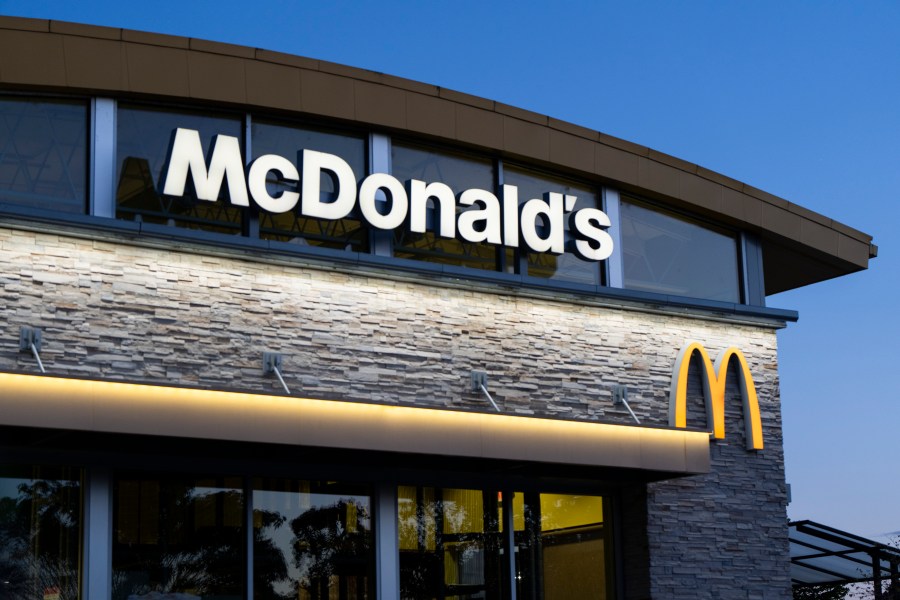 FILE - A McDonald's restaurant stands in Albany, Ore., April 29, 2024. (AP Photo/Jenny Kane, File)