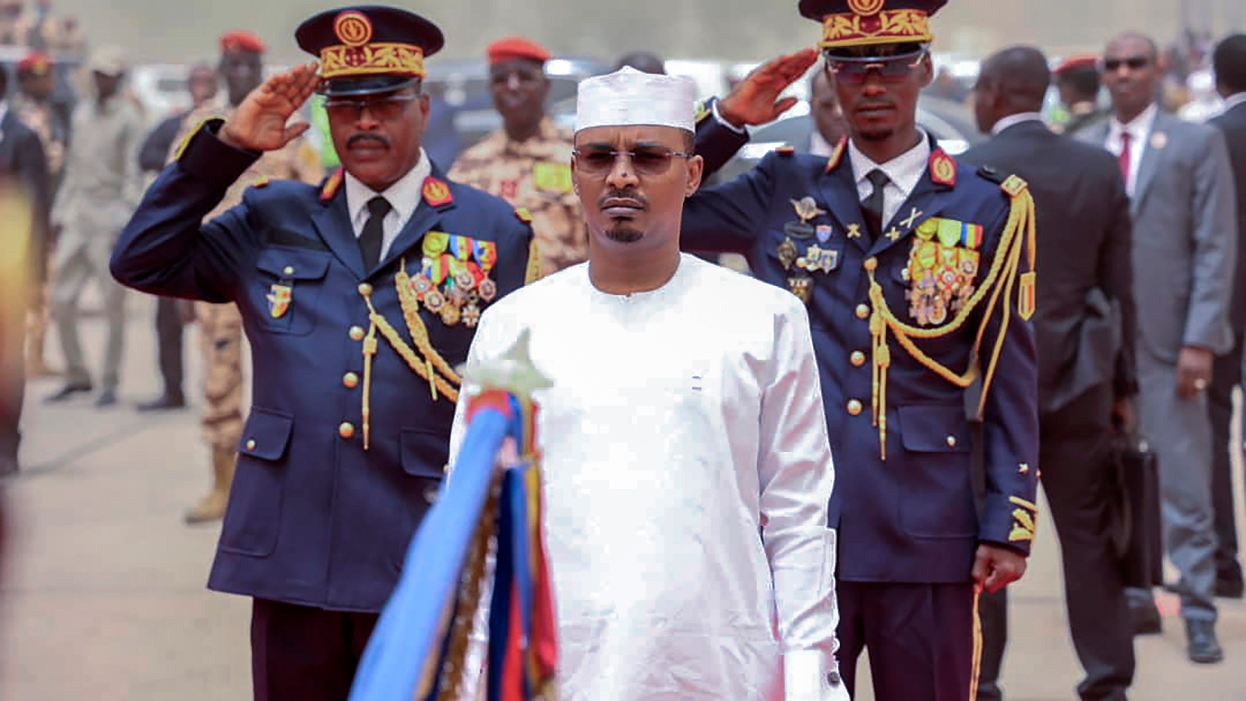 FILE - Chadian President Mahamat Deby Itno participates in his inauguration ceremony in N'djamena, Chad, May 23, 2024. (AP Photo/Mouta Ali, File)