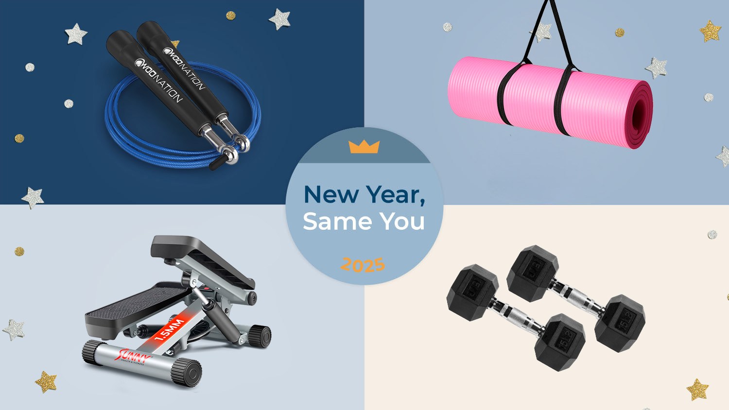 BestReviews illustration / New year, same you: Affordable home workout equipment because you hate the gym