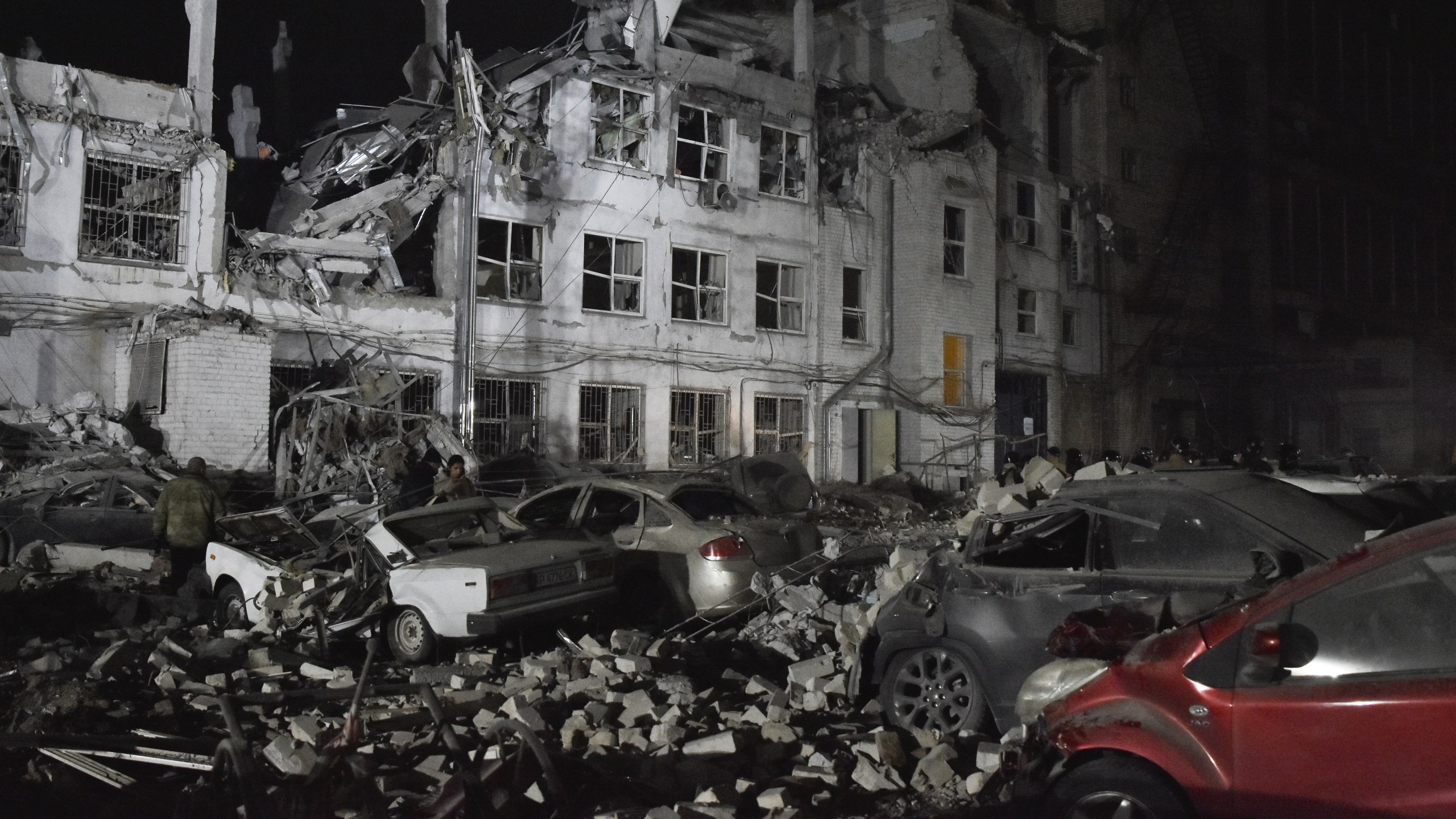 FILE - A private medical clinic is seen damaged by a Russian missile attack in Zaporizhzhia, Ukraine, Dec. 10, 2024. (AP Photo/Andriy Andriyenko, File)