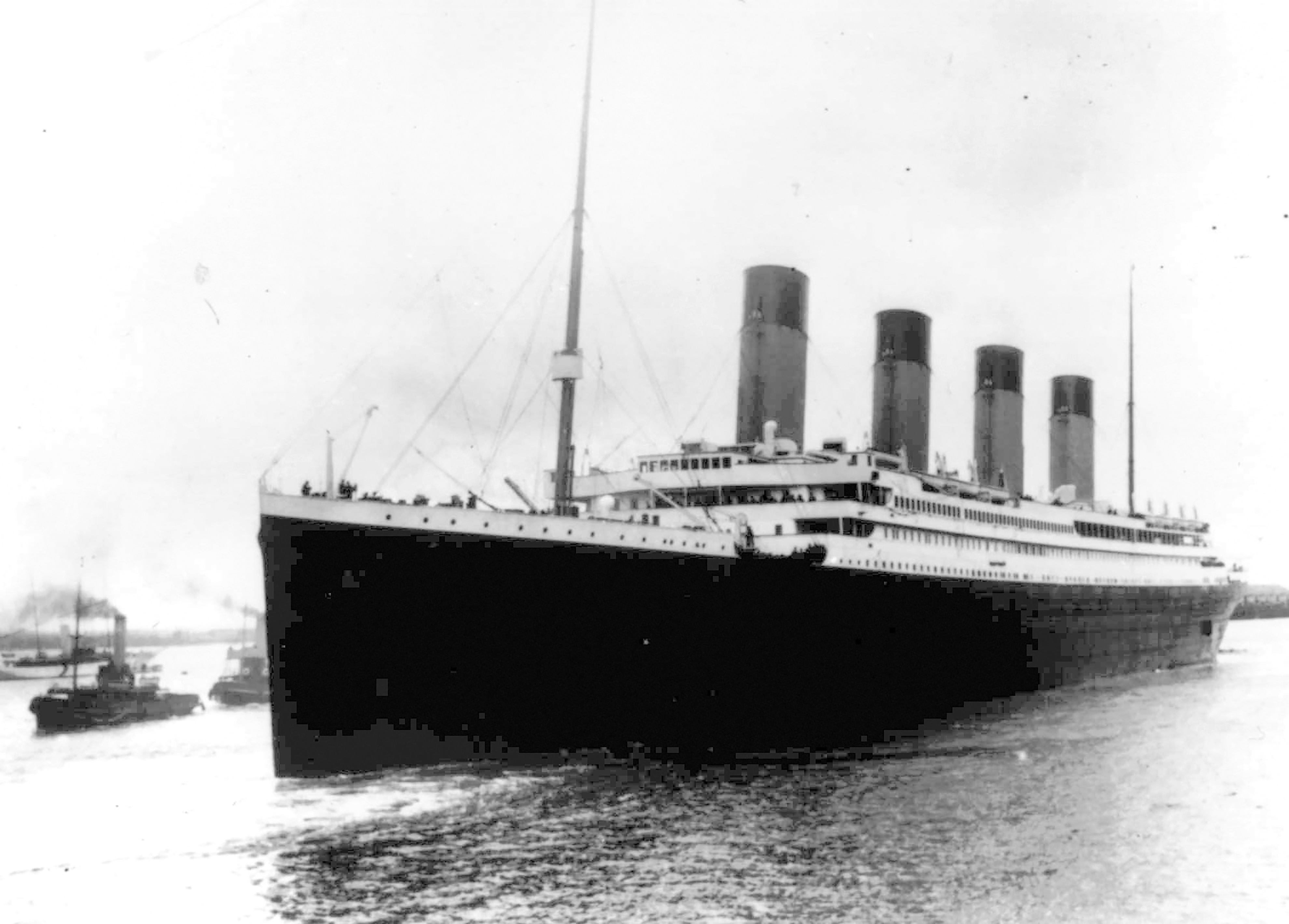 FILE - The Titanic leaves Southampton, England, April 10, 1912, on her maiden voyage. (AP Photo, File)