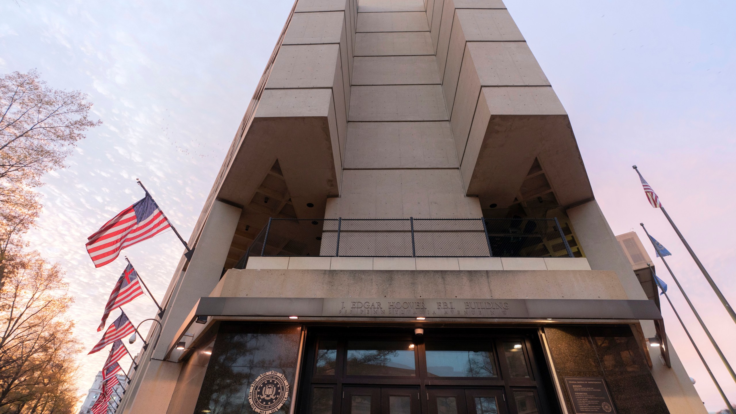 FILE - The FBI headquarters building is seen in Washington, Dec. 7, 2024. (AP Photo/Jose Luis Magana, File)