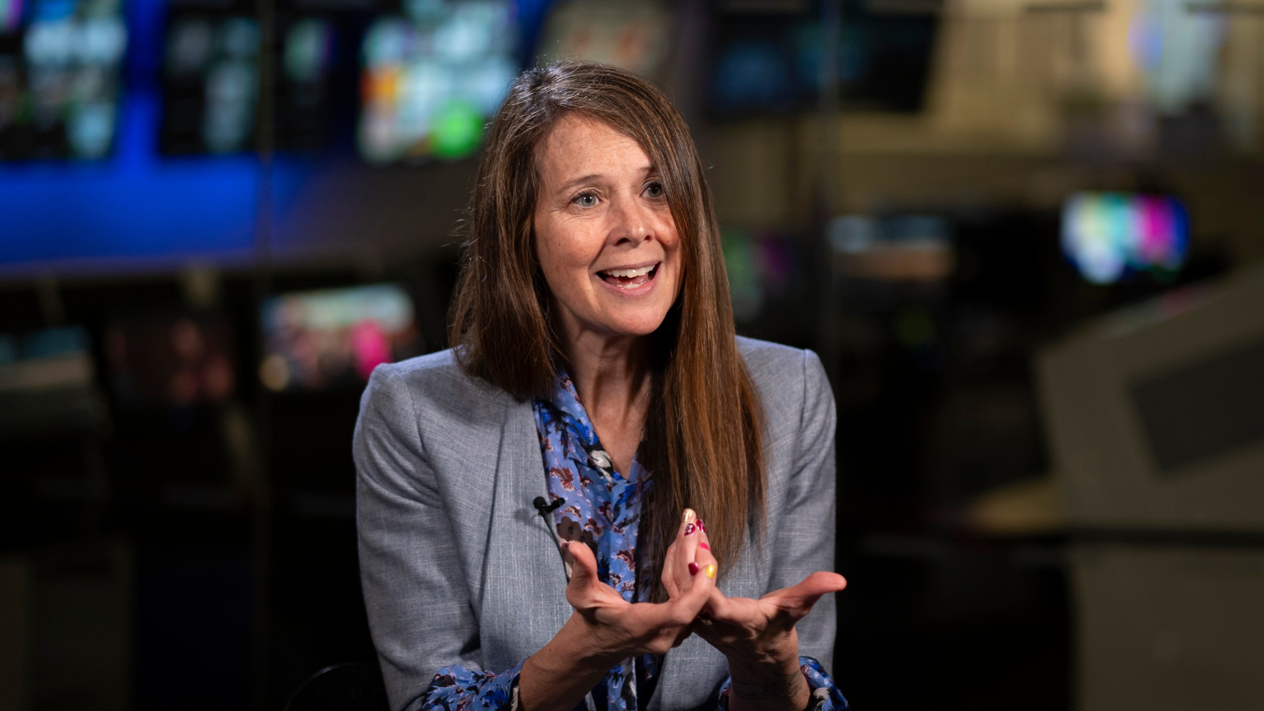 FILE - Director of the U.S. Cybersecurity and Infrastructure Security Agency (CISA) Jen Easterly speaks to The Associated Press in Washington, Wednesday, Oct. 2, 2024. (AP Photo/Ben Curtis, File)