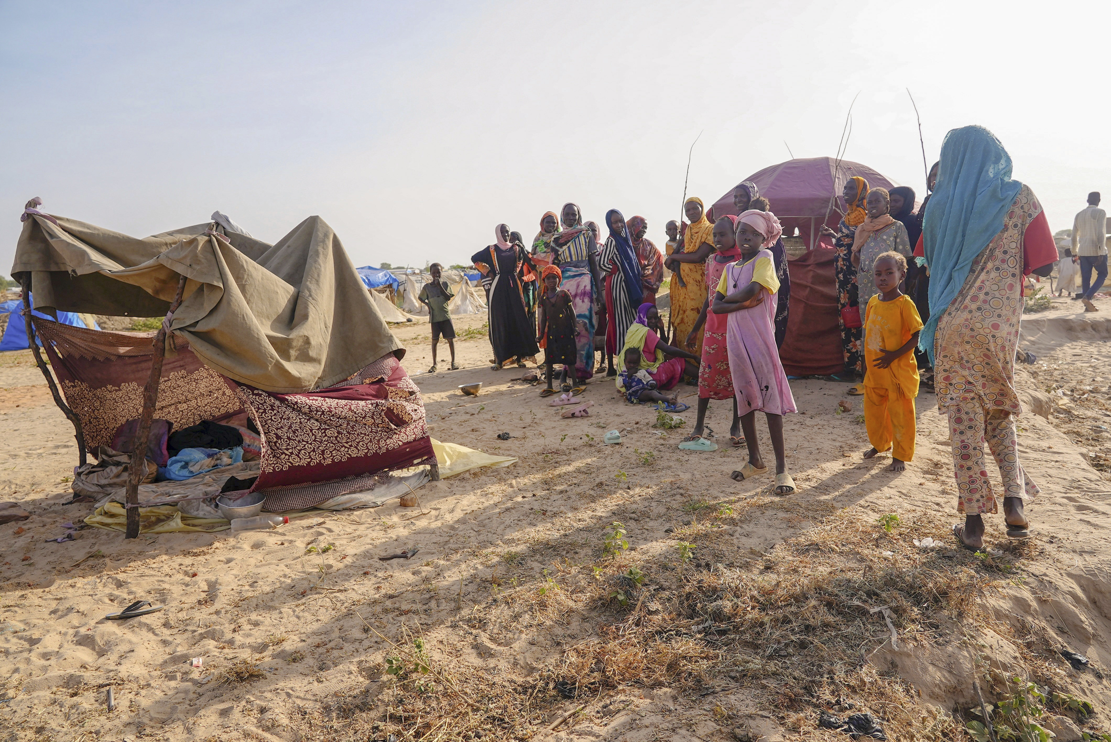 FILE - Sudanese refugees arrive in Acre, Chad, Sunday, Oct 6. 2024. (AP Photo/Sam Mednick, File)